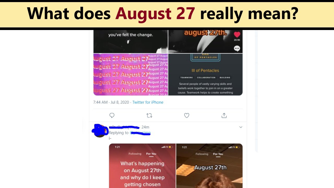 August 27 2020 - what is happening on this date? Why TikTok is all about August 27th?