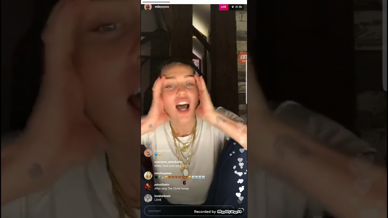 Miley Cyrus Instagram Live 09/29