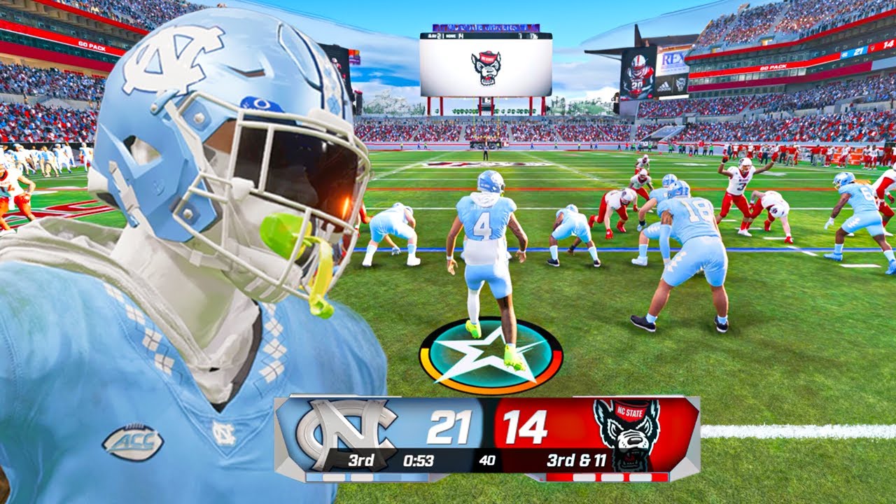 МОЙ ИГРОК НОСИЛА ЛЫЖНУЮ МАСКУ! NCAA Football 24, эпизод 7