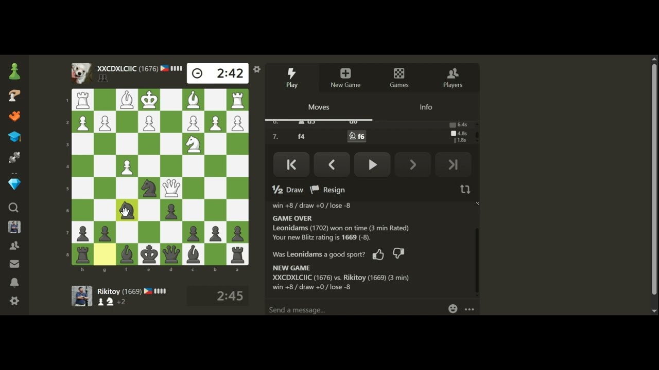 Chess.com Blitz#1-3 February 24, 2026(Non speaking)