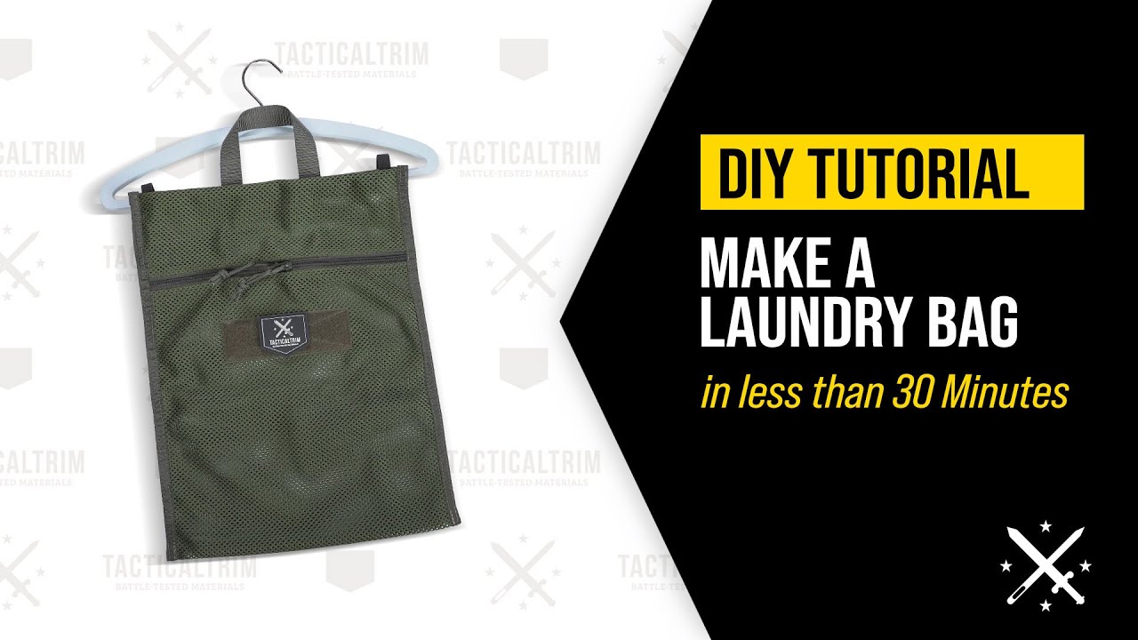 Making a Laundry Bag in less than 30 Minutes - Tutorial - Wäschebeutel - TACTICALTRIM