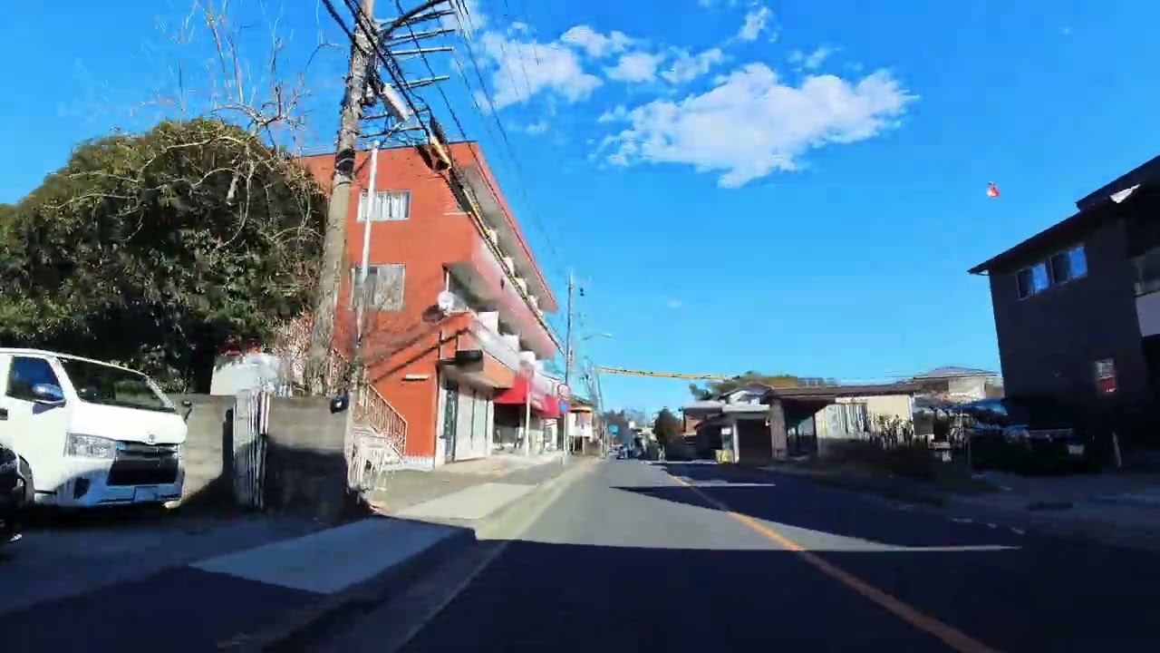【4Kドライブ】東京郊外の穏やかな昼　高尾山口駅→橋本駅｜Takaosanguchi to Hashimoto｜Relaxing Daytime Drive