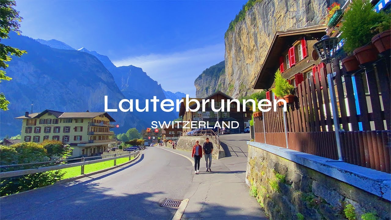 Walk with me in Lauterbrunnen, Switzerland | Beautiful Swiss Valley | Staubbach Fall🇨🇭