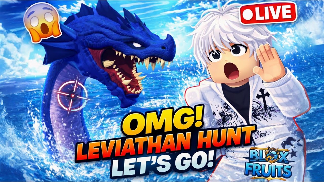 OMG! LEVIATHAN HUNT LIVE 😱 | Blox Fruits Sea Event – Let’s Go!