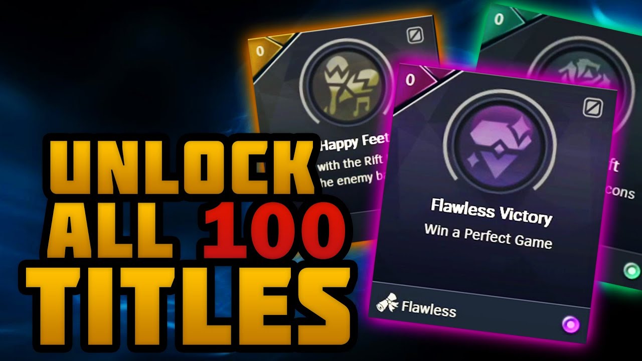 How To Unlock All 100 Titles From Challenges