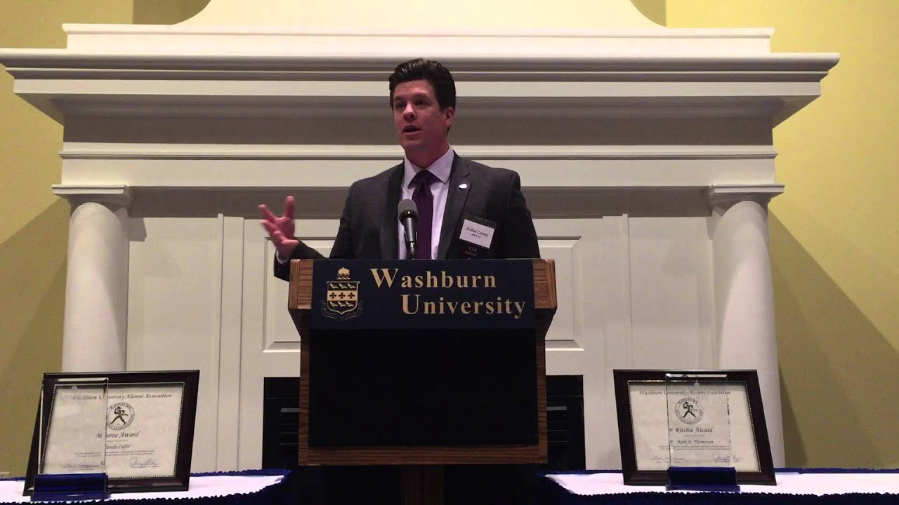 Graduate of the Last Decade Award recipient Josh Looney