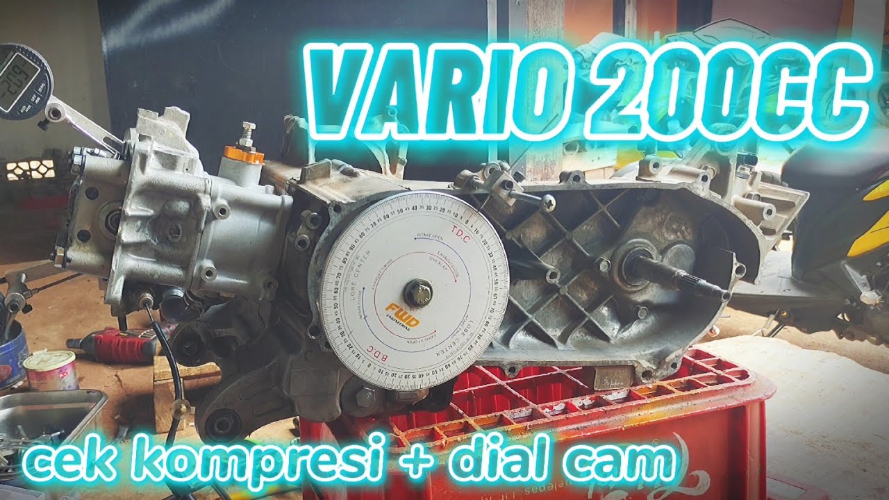BORE UP VARIO 200 CC PART 2 UKUR KOMPRESI + DIAL CAM #VARIOVLOG #DR16