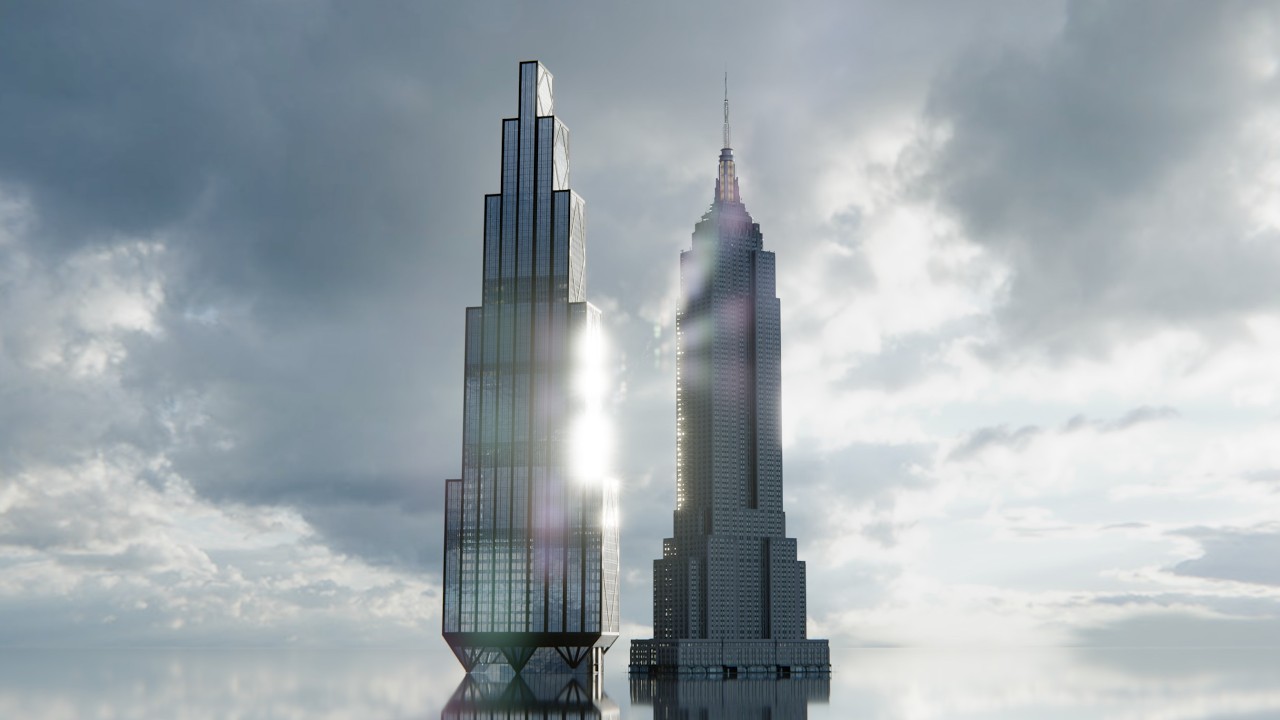 270 Парк Авеню против NYC Giants: сравнение размеров (4K 60fps)