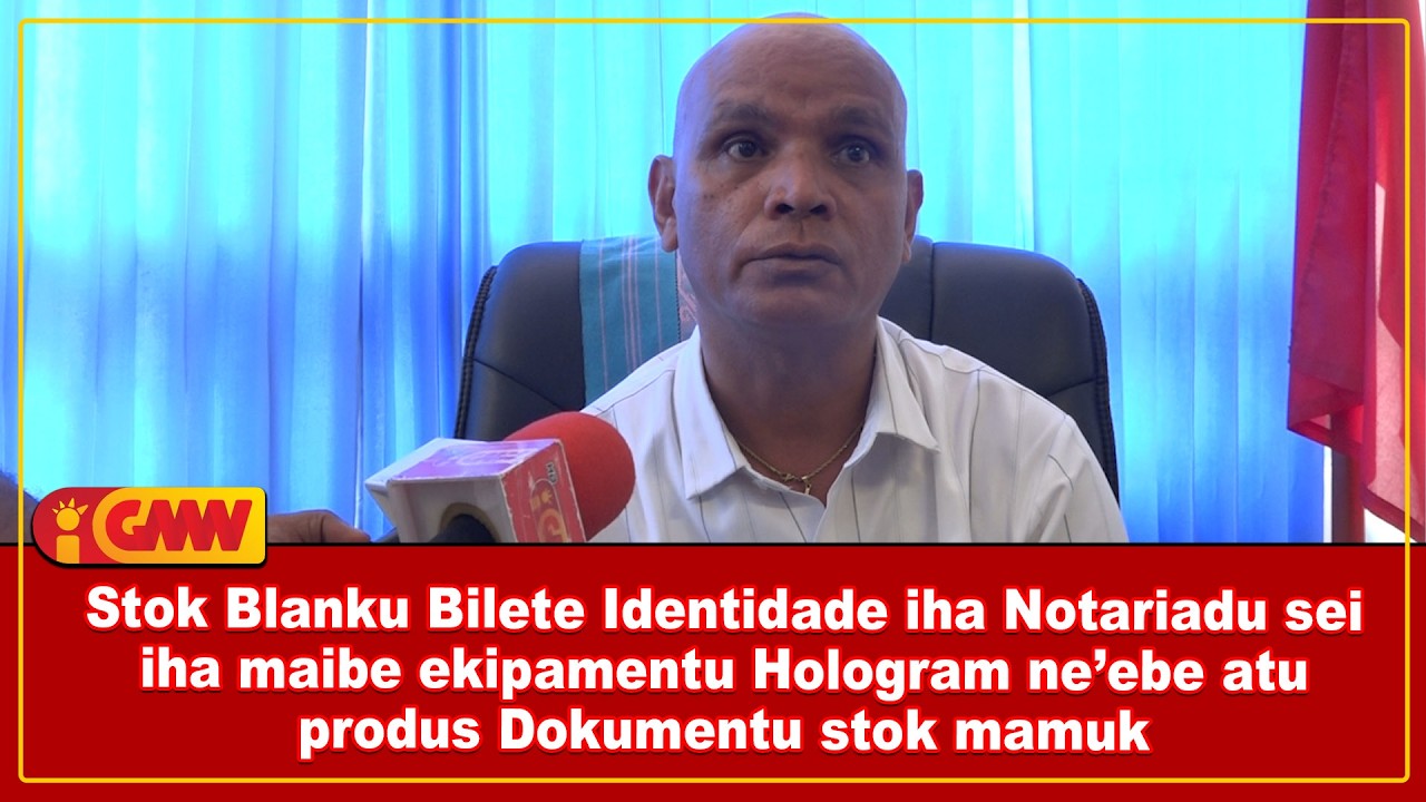 Stok Blanku BI iha Notariadu sei iha maibe ekipamentu Hologram neebe atu produs Dokumentu stok mamuk