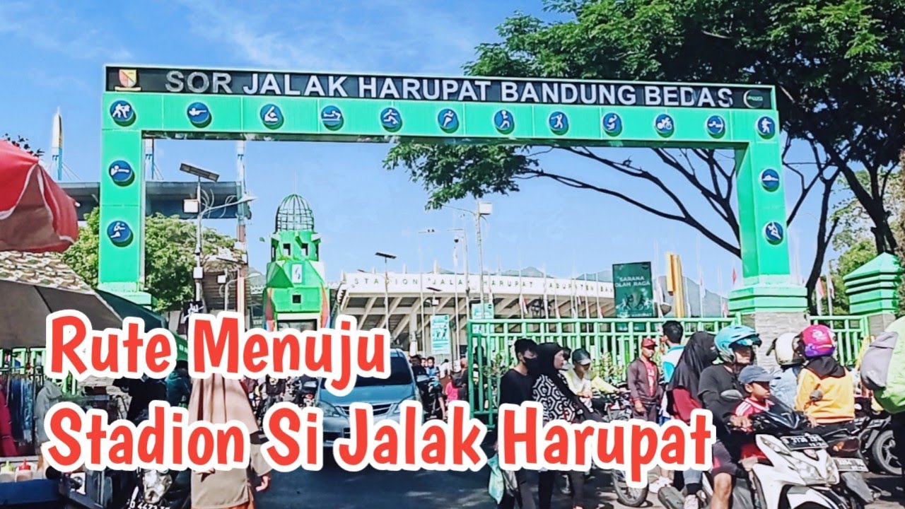 Jalur Menuju Stadion SOR Si Jalak Harupat Bandung