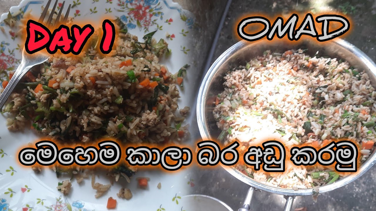 Day 1- කාලා කෙට්ටු වෙන්න ආස ඔයාට😍 #diet #weightlossdiet #fasting 