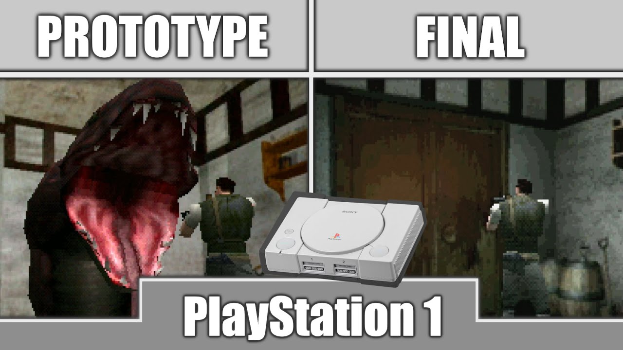 Resident Evil (Biohazard) Prototype 1995 vs Final Version 1996 Comparison Playstation  RetroTINK5x
