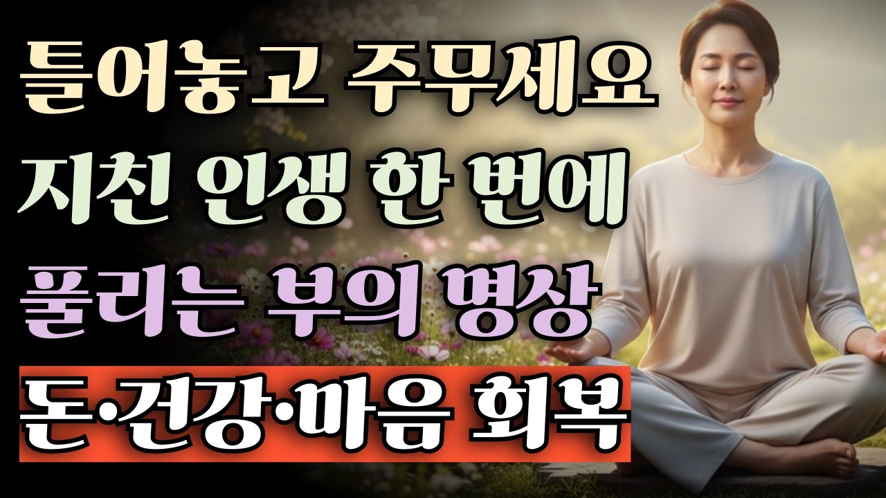 지친 인생 한 번에 풀리는 밤 — 돈·건강·마음 동시에 회복