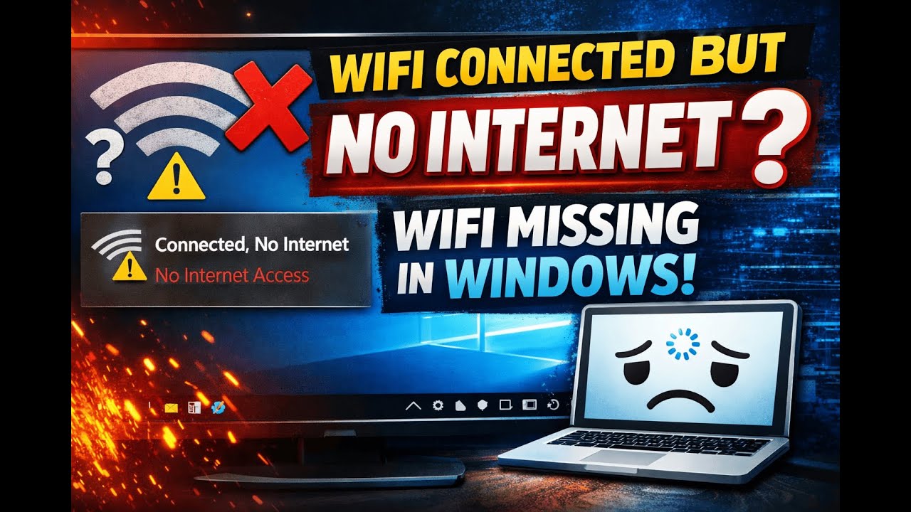 Network Connected But No Internet on PC (Windows 10 & 11) | FIX All Issues