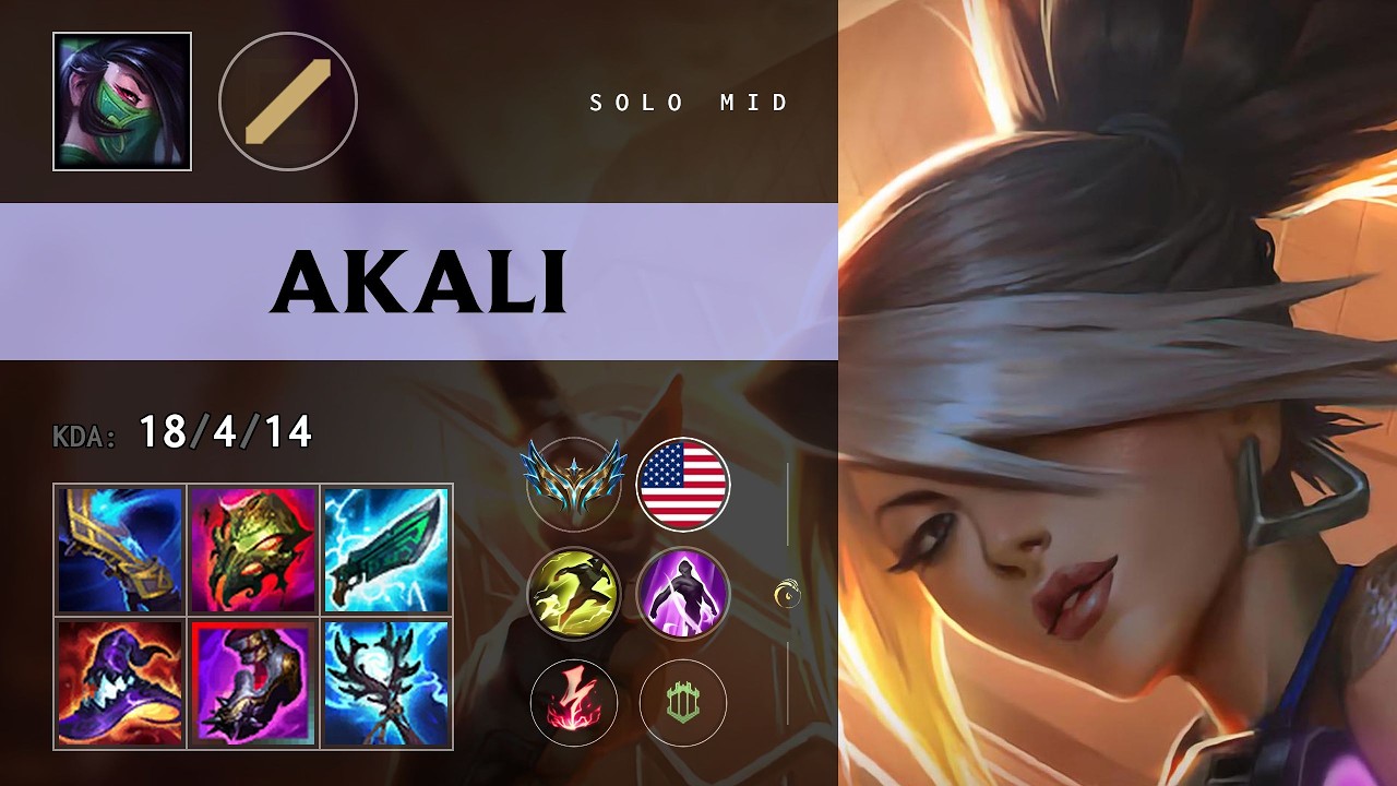 Akali Mid vs Zoe - NA Challenger Patch 26.18