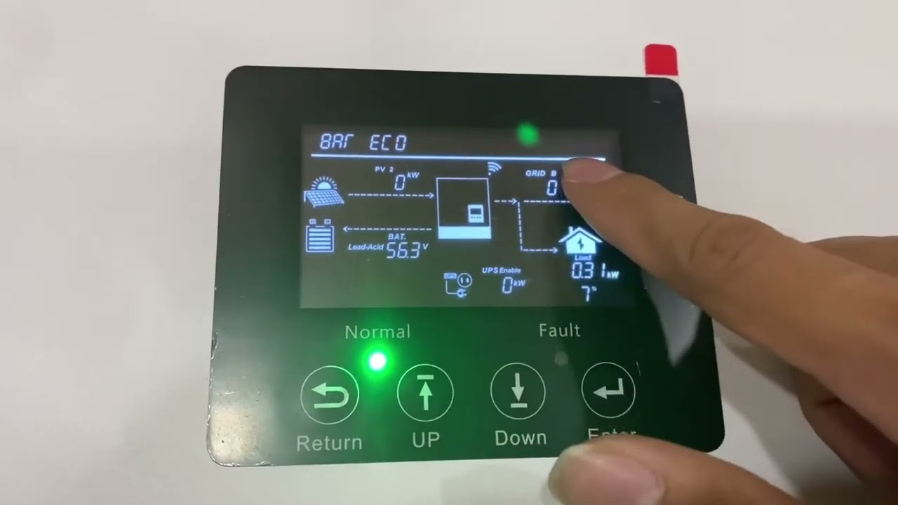 cài đặt chế độ chạy cho biến tần Luxpower sna