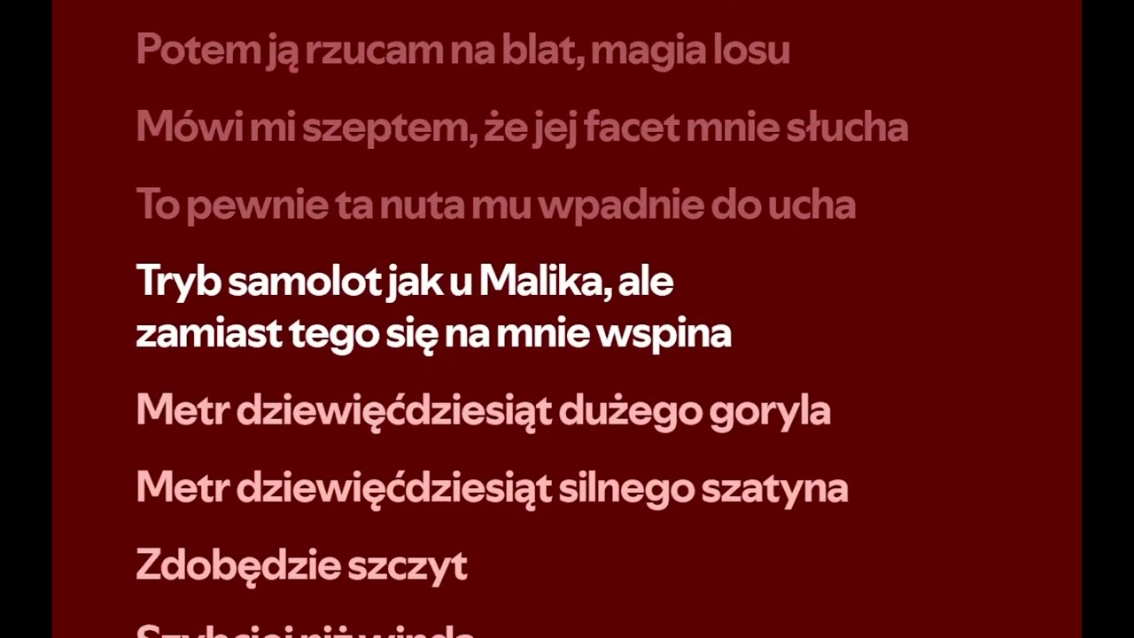 Zbyt Mocne 2 Menu tekst