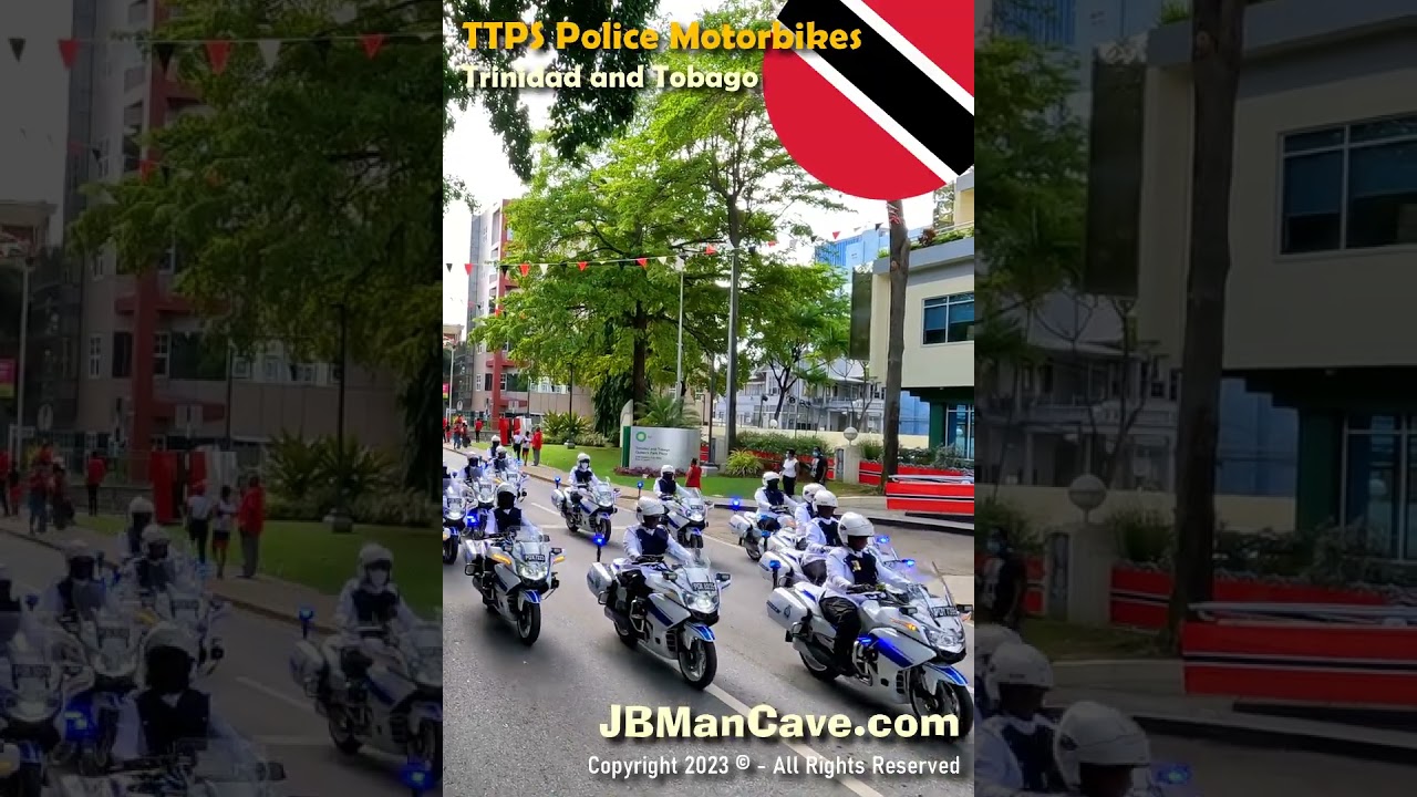 TTPS POLICE MOTORBIKES at INDEPENDENCE DAY PARADE in Trinidad and Tobago JBManCave.com #Shorts