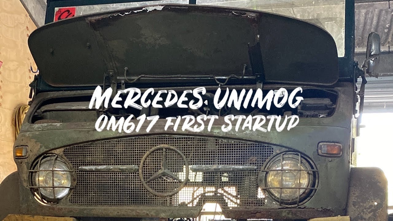 MERCEDES UNIMOG | My OM617 engine swapped U404 | It runs and drives!! | #univlog