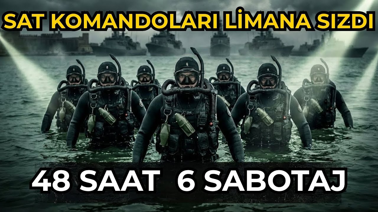 8 SAT KOMANDOSU DÜŞMAN LİMANINA SIZDI! 48 Saat Görünmeden 6 Gemi Sabote Edildi 🌊