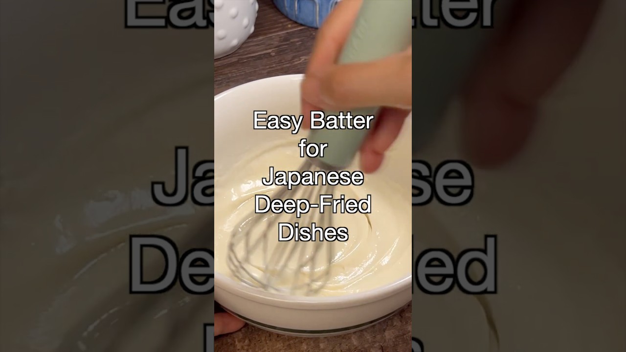 Easy Batter for Japanese Fried Dishes #japanesefood #japanesehomecooking