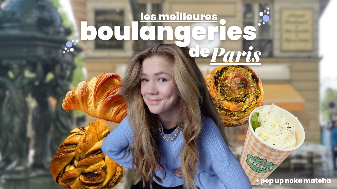 Je teste les MEILLEURES BOULANGERIES de Paris (+ le pop up noka matcha 🍵✨)