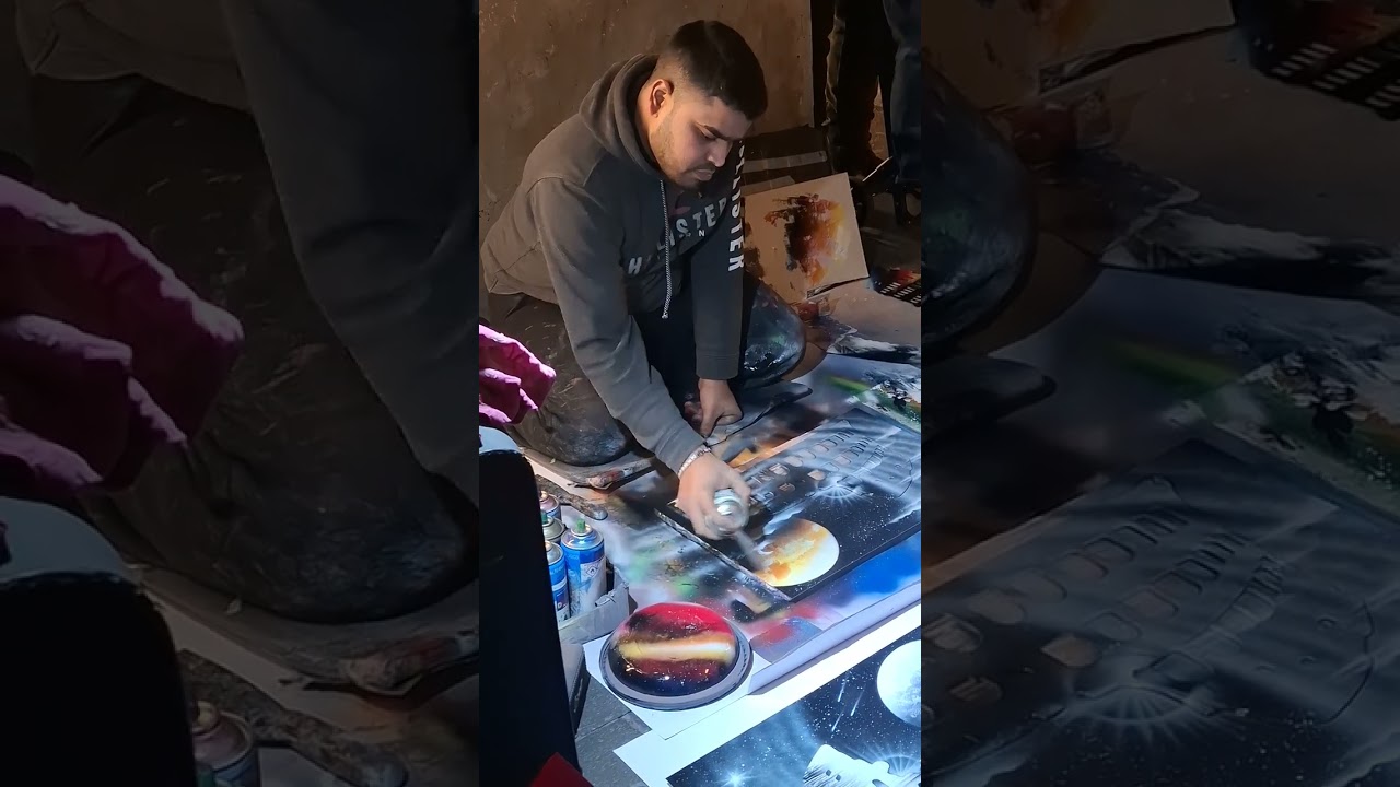 Picturi, pe strada în centrul Romei