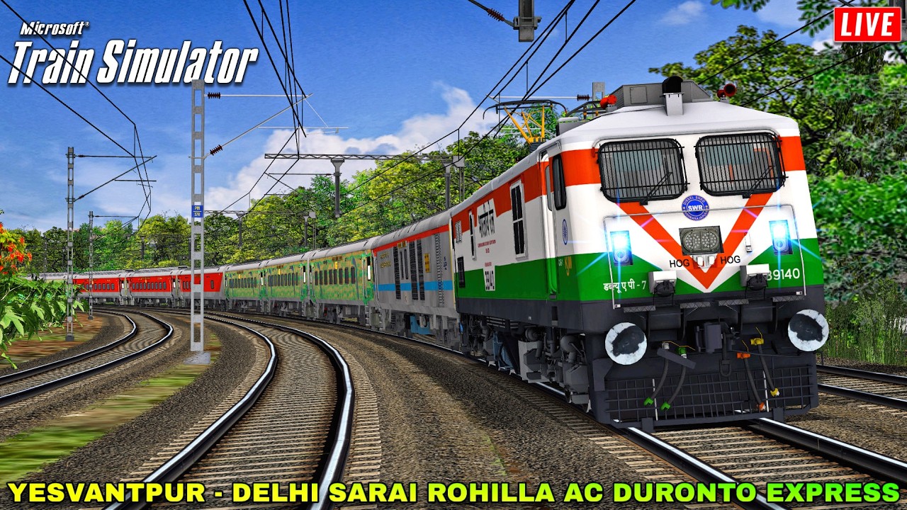 Non - Stop Toofan Duronto Run! 12213 Yesvantpur - Delhi Sarai Rohilla AC Duronto Express | MSTS LIVE