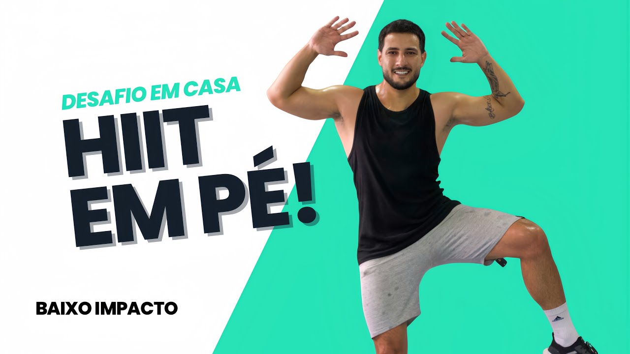 10 MIN BAIXO IMPACTO - TREINO TODO EM PÉ para perder a barriga em casa ( INICIANTES )