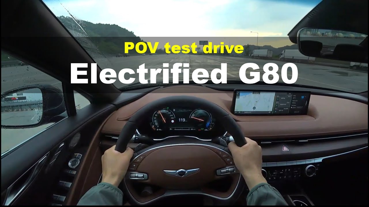 2021 Genesis Electrified G80 POV test drive