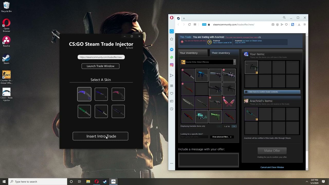 💰 Trade Injector   Best CSGO Scam Method 💰