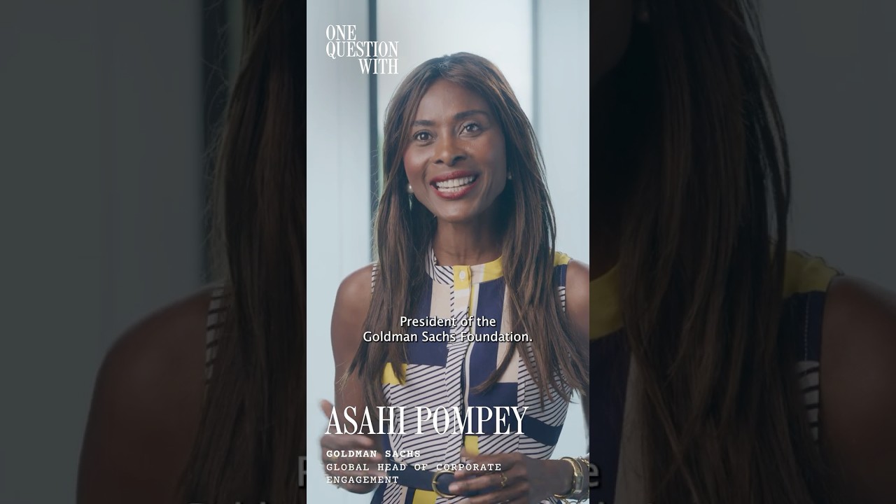 One Question With: Goldman Sachs' Asahi Pompey