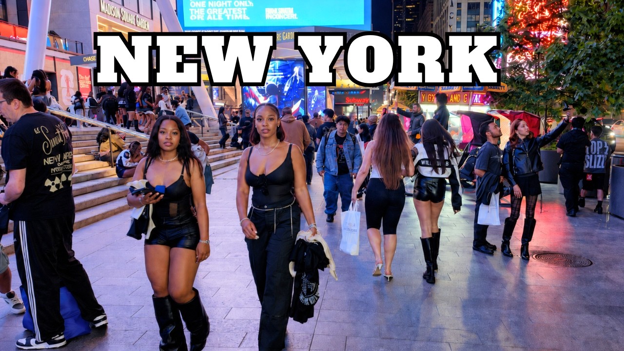 🗽 New York Night Walk! See Manhattan and Experience the City!