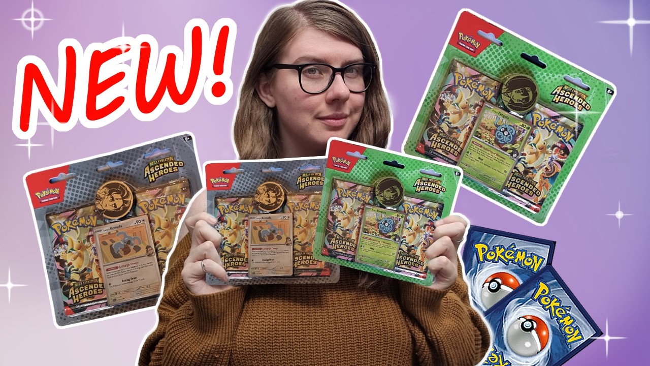 Opening FOUR Ascended Heroes Larry & Erika Blister Packs! [Pokemon TCG]