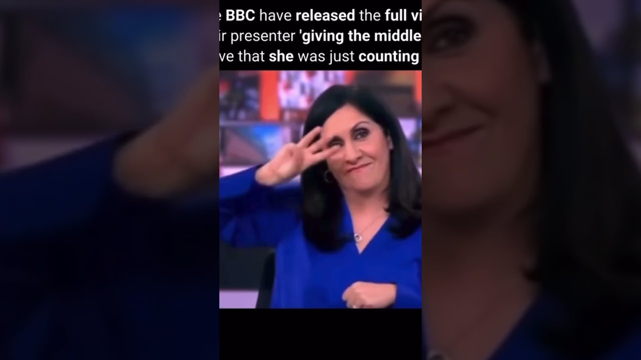 The BBC have released the full video clip of their presenter'giving the middle finger' #prove #bbc
