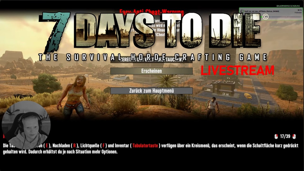 7 DAYS TO DIE | Auf der Suche nach Federn | LPT | S01E007 | LIVESTREAM | 4K | DE