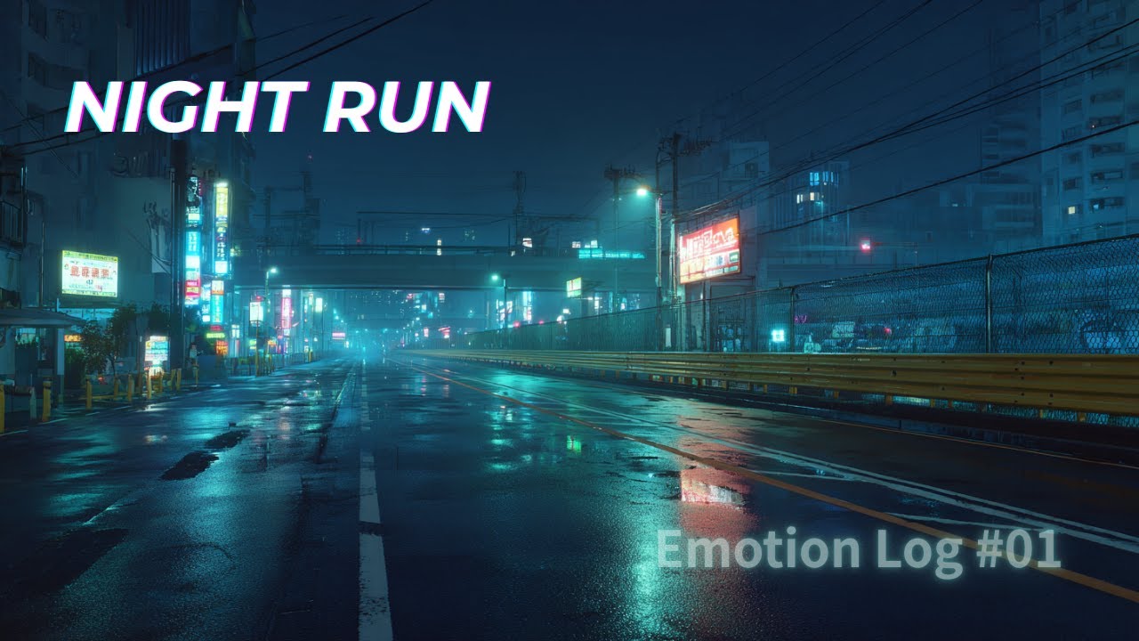 Night Running BGM 🌃 Up-Tempo AI Music for Running | Emotion Log #01 – MIO