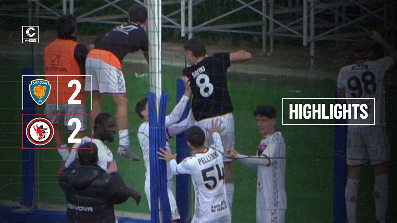 SIRACUSA - FOGGIA 2 a 2: GLI HIGHLIGHTS