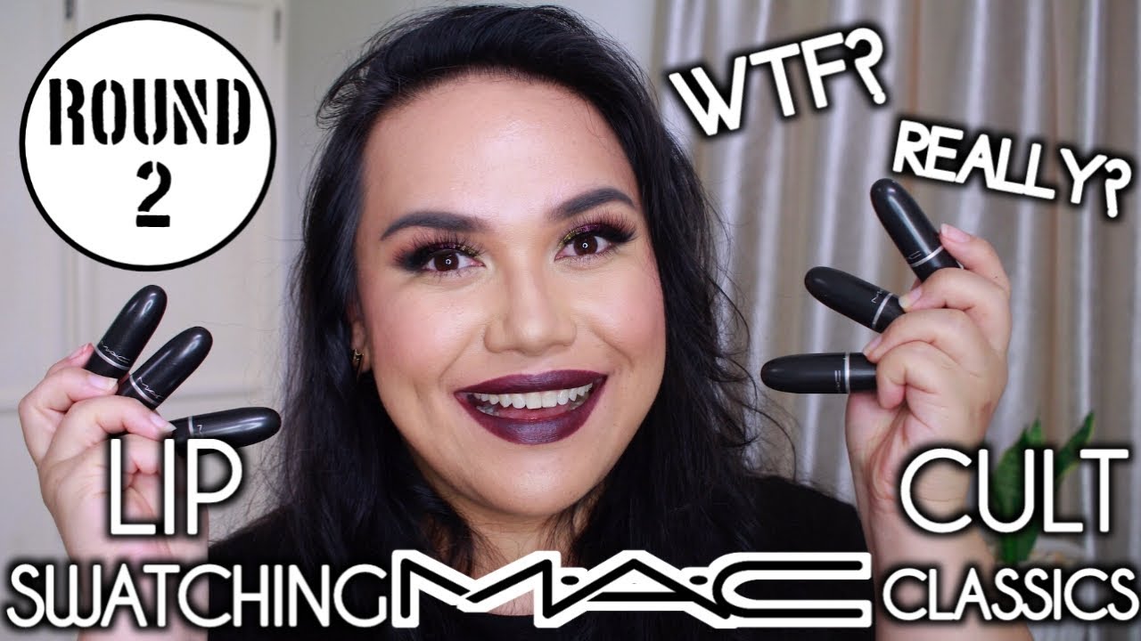 LIP SWATCHING OLD MAC CULT CLASSICS...ROUND 2