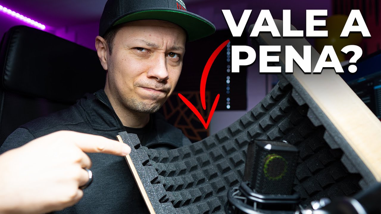 Será que isso MELHORA o SOM da sua GRAVAÇÃO? | Escudo de Mic, Mic Shield, Vocal Booth