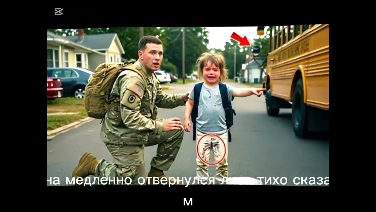 Солдат Увидел Маленькую Девочку, Указывающую На Автобус И Дрожащую От Страха. То, Что Он Сделал