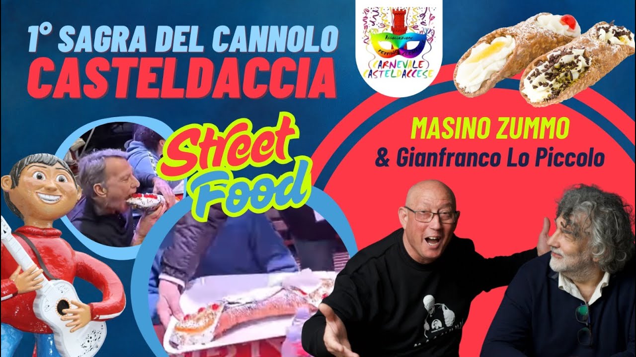 Street Food, 1a Sagra del cannolo di Casteldaccia. Sicilia.