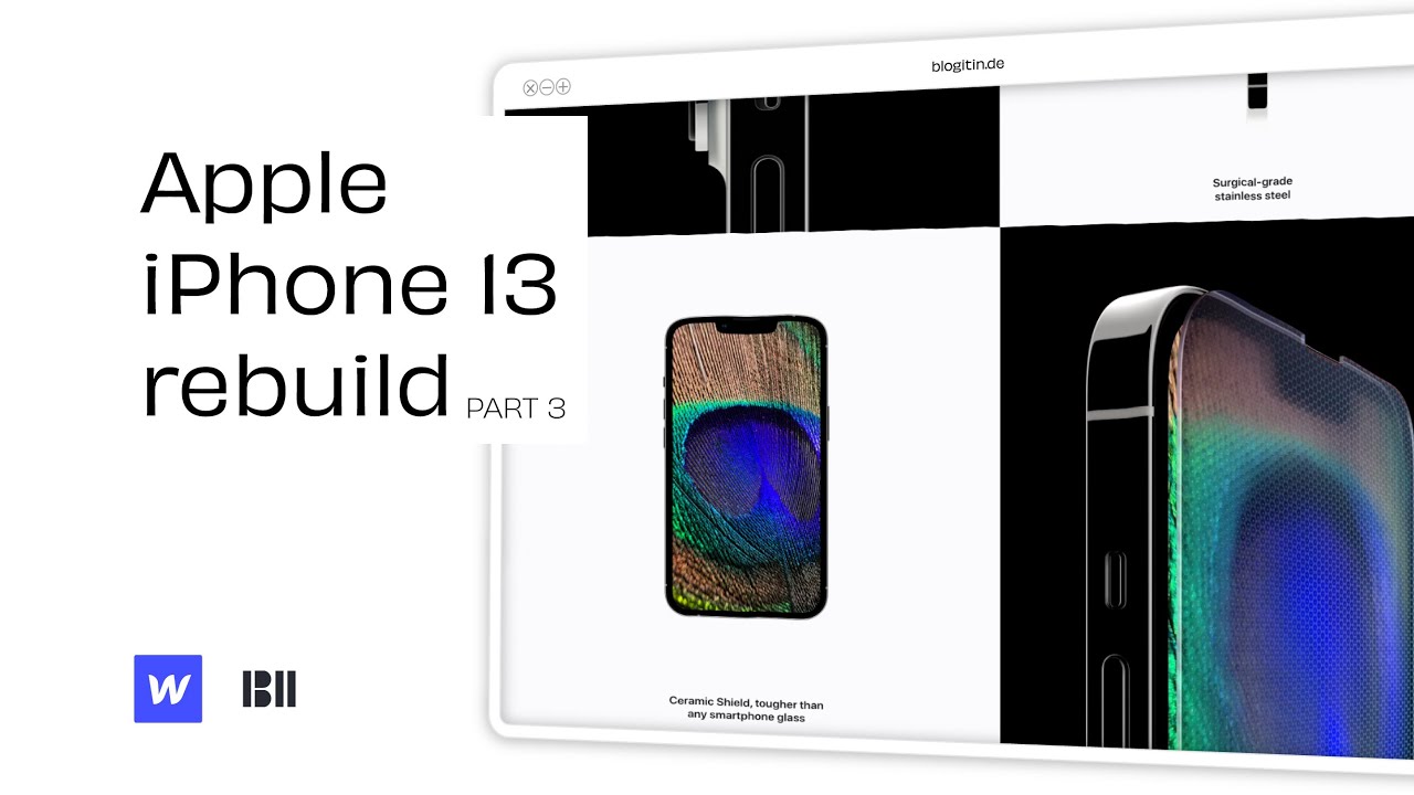 Rebuilding The Apple iPhone Pro website in Webflow #3 Part