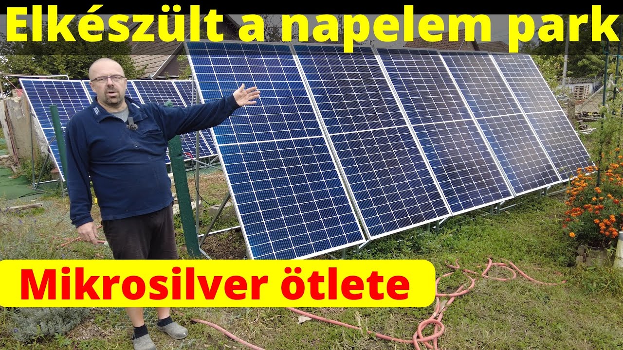 Elkészült a napelempark - Mikrosilver ötlete