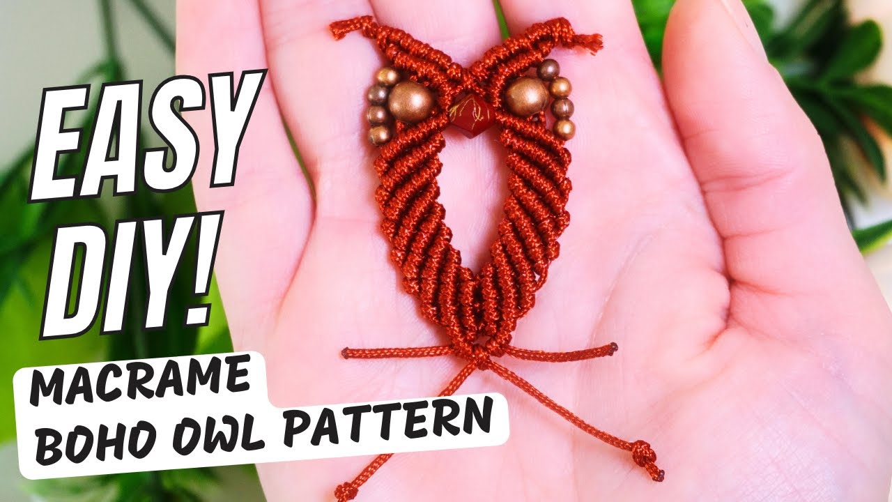 Easy Macrame Owl Tutorial 🦉 | Perfect for Gifts or Decor!