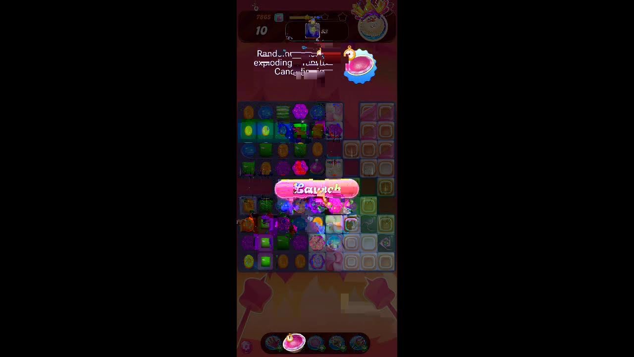 Candy Crush Saga Live Streaming Hard  level