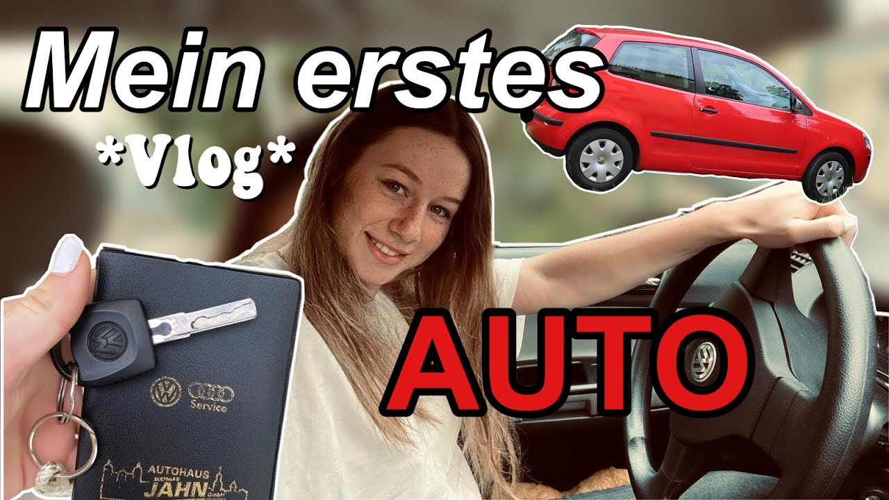 Ich bekomme mein allererstes Auto 🚗🤍| mein Erstwagen *Vlog* + Car Tour | jennybelly