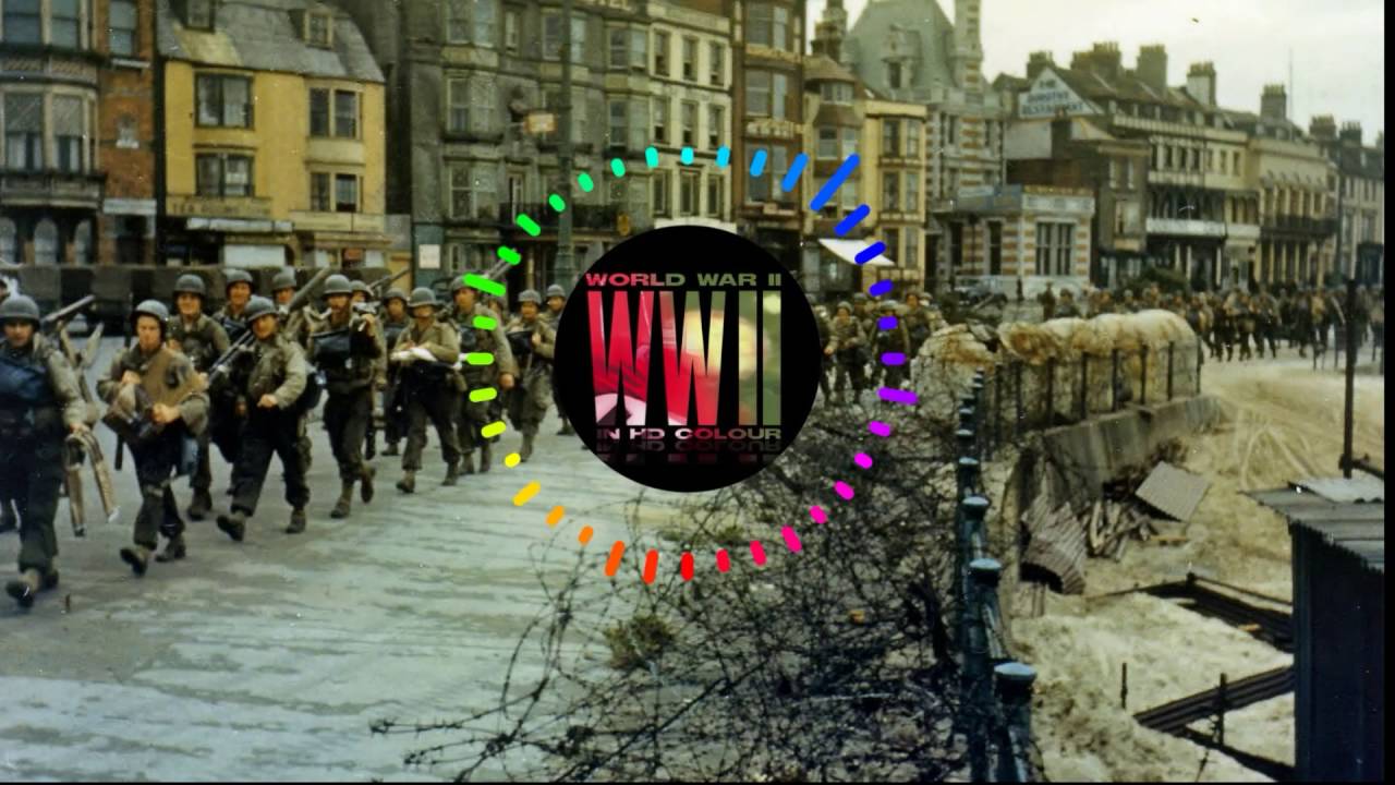 2.Troop Movement WWII In Colour