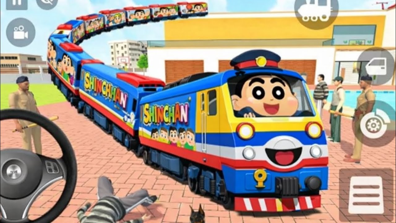 New shinchan wali train add hogye 💥 india theft aura simulator 😃
