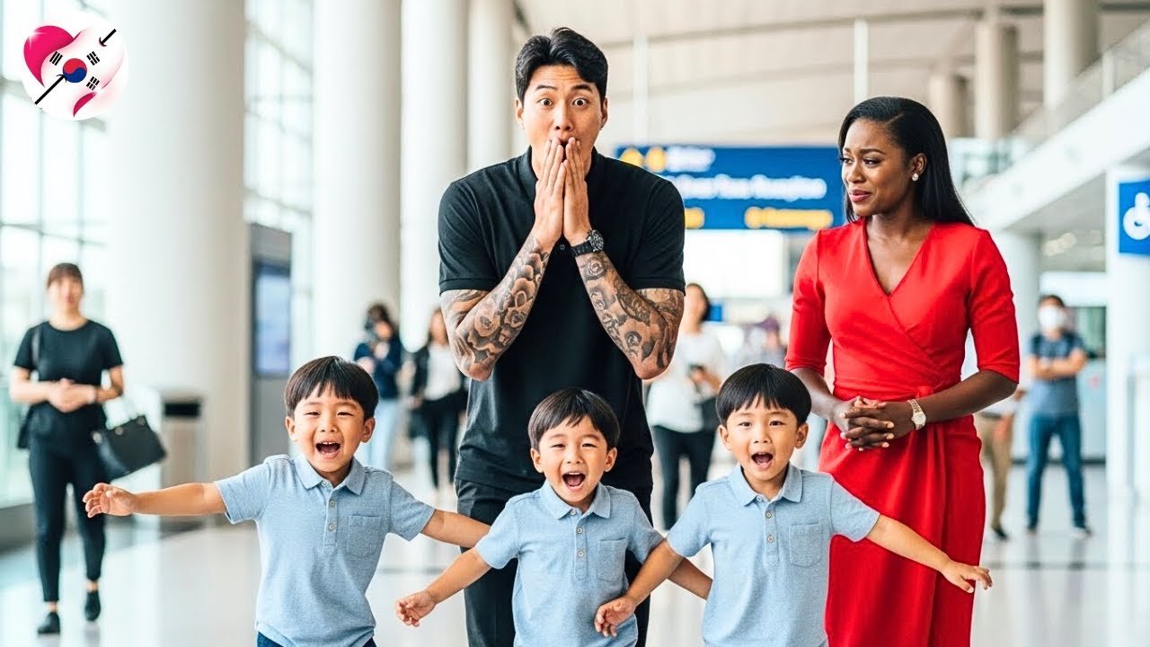Korean mafia boss mocked his ex-wife at a company dinner for being alone, then her triplets ran out!